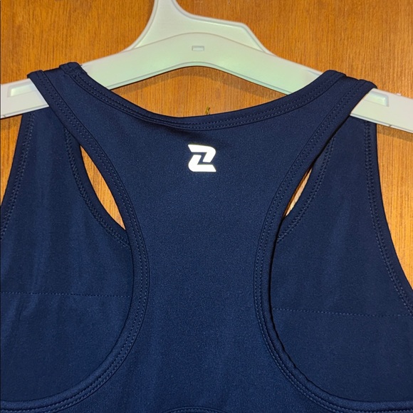 •ZELOS•NWOT DEEP SEA BLUE MEDIUM IMPACT SOLID RACERBACK SPORTS BRA SIZE MEDIUM - Picture 9 of 12